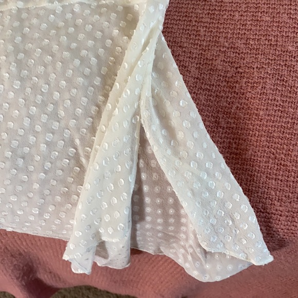 BCBG Max Azria Sheer Tie Flowy Blouse - Picture 8 of 9